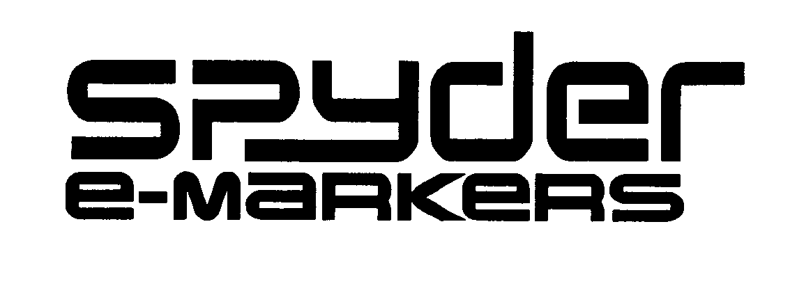 Trademark Logo SPYDER E-MARKERS