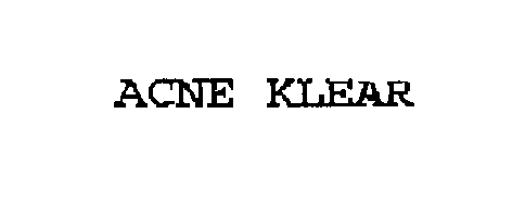  ACNE KLEAR