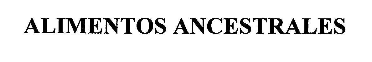 Trademark Logo ALIMENTOS ANCESTRALES