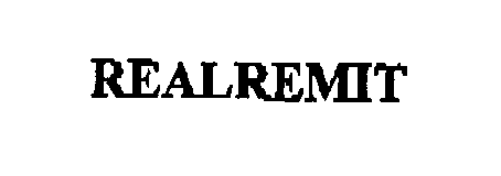 Trademark Logo REALREMIT