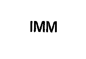 Trademark Logo IMM