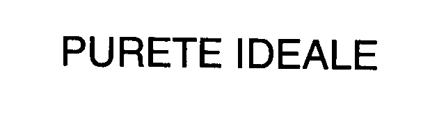 Trademark Logo PURETE IDEALE