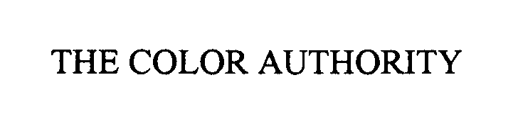 Trademark Logo THE COLOR AUTHORITY