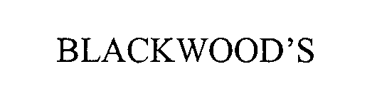 Trademark Logo BLACKWOOD'S