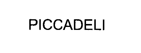 Trademark Logo PICCADELI