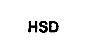 Trademark Logo HSD
