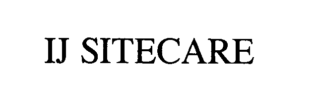 Trademark Logo IJ SITECARE