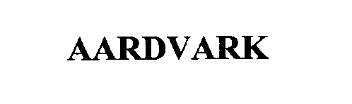 Trademark Logo AARDVARK