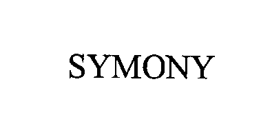 Trademark Logo SYMONY
