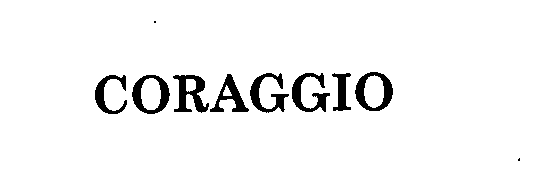 Trademark Logo CORAGGIO
