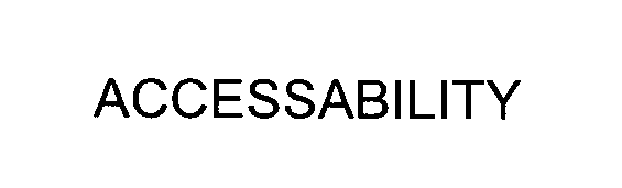 Trademark Logo ACCESSABILITY