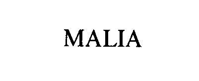 Trademark Logo MALIA
