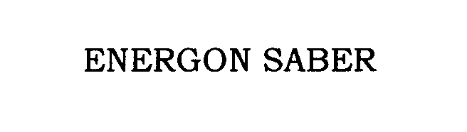 Trademark Logo ENERGON SABER