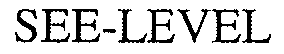 Trademark Logo SEE-LEVEL