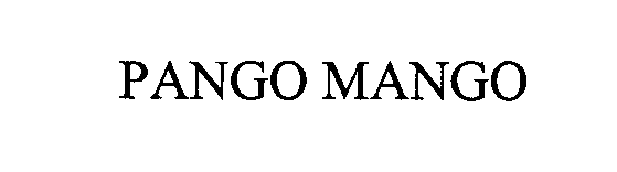 Trademark Logo PANGO MANGO