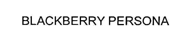  BLACKBERRY PERSONA