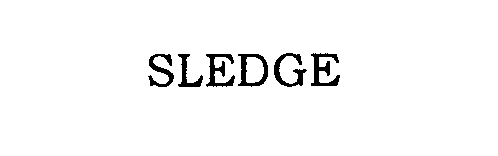 Trademark Logo SLEDGE