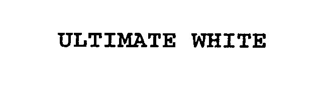 Trademark Logo ULTIMATE WHITE