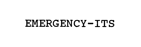  EMERGENCY-ITS