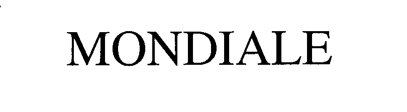 Trademark Logo MONDIALE