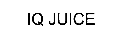 Trademark Logo IQ JUICE
