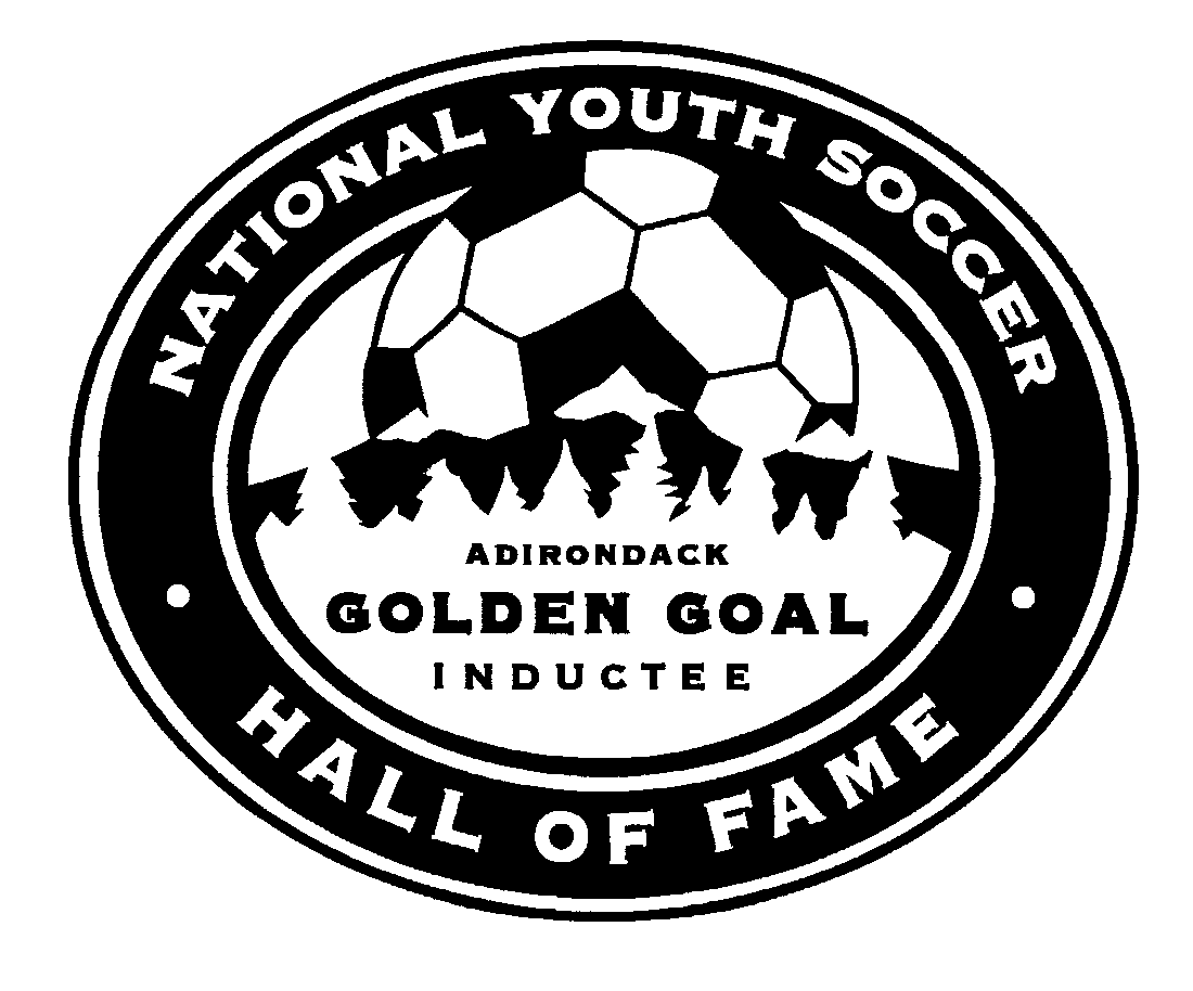Trademark Logo NATIONAL YOUTH SOCCER HALL OF FAME ADIRONDACK GOLDEN GOAL INDUCTEE