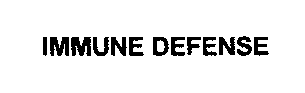 Trademark Logo IMMUNE DEFENSE