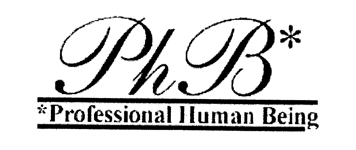 Trademark Logo PHB PROFESSIONAL HUMAN BEING