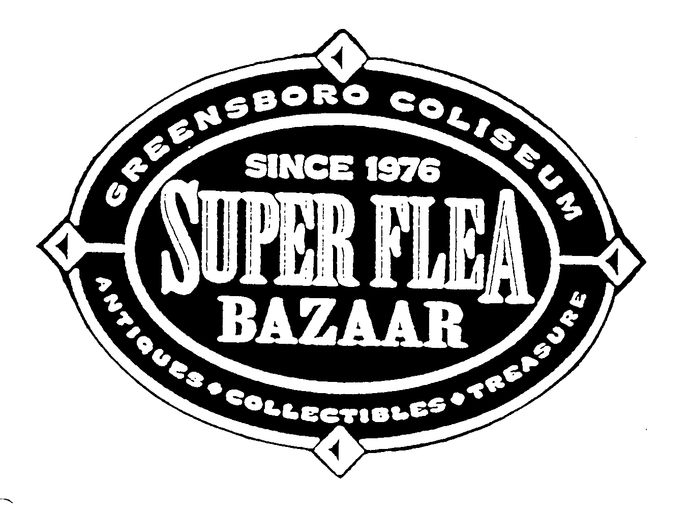  GREENSBORO COLISEUM SINCE 1976 SUPER FLEA BAZAAR ANTIQUES COLLECTIBLES TREASURE