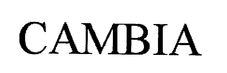 Trademark Logo CAMBIA