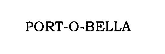 Trademark Logo PORT-O-BELLA