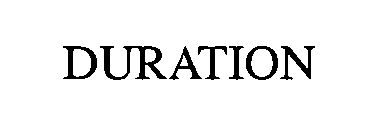 Trademark Logo DURATION
