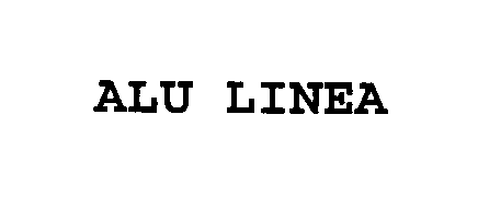 Trademark Logo ALU LINEA