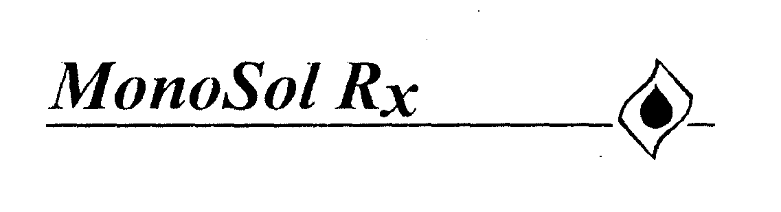 Trademark Logo MONOSOL RX