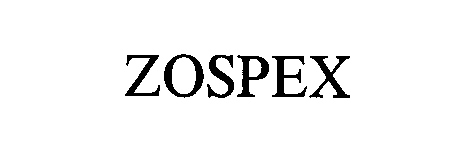 Trademark Logo ZOSPEX