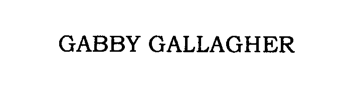 Trademark Logo GABBY GALLAGHER