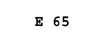 Trademark Logo E 65