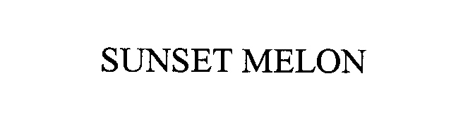 Trademark Logo SUNSET MELON