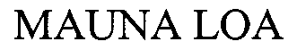 Trademark Logo MAUNA LOA
