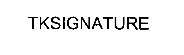 Trademark Logo TKSIGNATURE