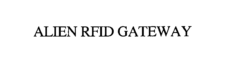  ALIEN RFID GATEWAY