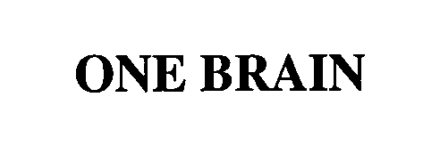 Trademark Logo ONE BRAIN