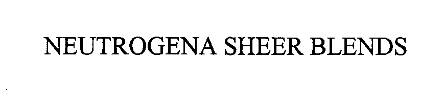 Trademark Logo NEUTROGENA SHEER BLENDS