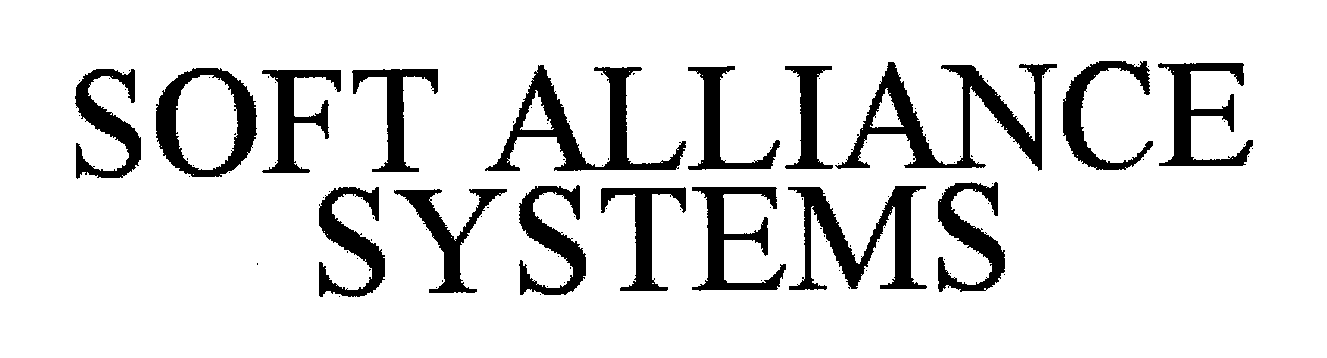 Trademark Logo SOFT ALLIANCE SYSTEMS