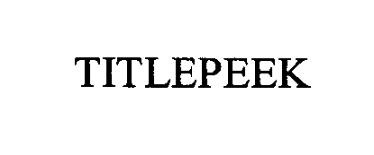  TITLEPEEK