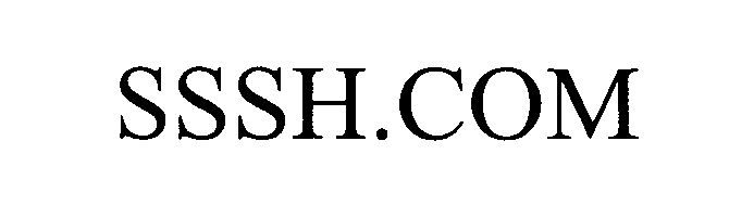Trademark Logo SSSH.COM