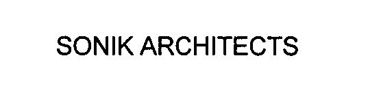 Trademark Logo SONIK ARCHITECTS