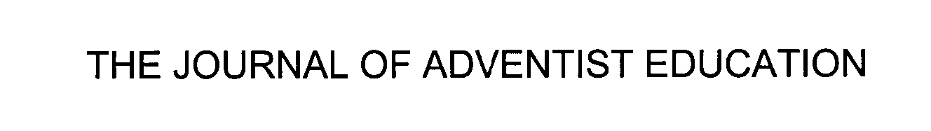 Trademark Logo THE JOURNAL OF ADVENTIST EDUCATION