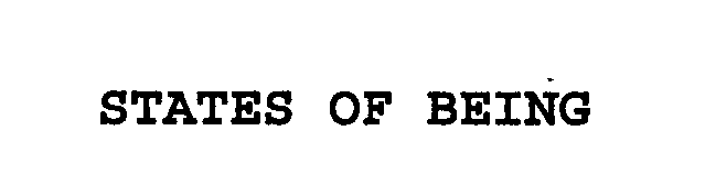 Trademark Logo STATES OF BEING