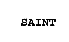 Trademark Logo SAINT